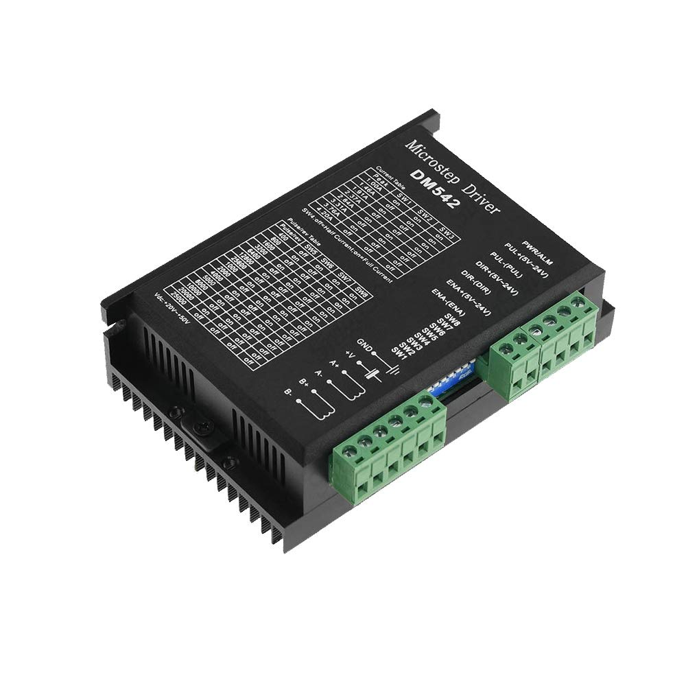 DollaTek DM542 2-Phase Digital 18-48 VDC Max. 4.2A Stepper Motor Driver Controller for 3D Printer