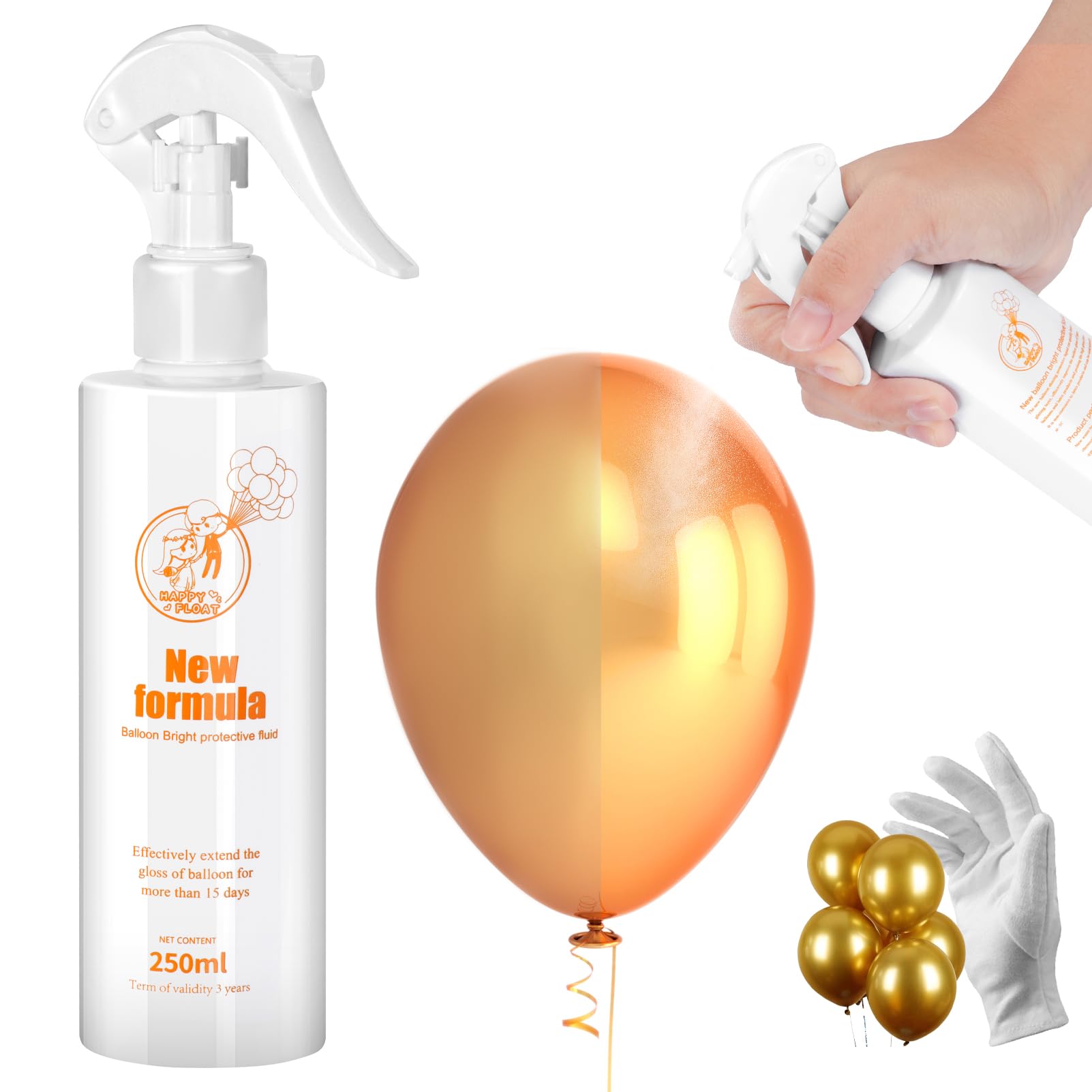 Photo 1 of 8.8 oz Based Brightener - Balloon Shine Spray, Long Lasting & Instant Glitter, Scent-Free & High Glossy Latex Balloon Spray, No-Wipe & Spotless Aerosol for Outdoor Décor, Birthday, Party