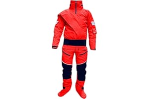 DRRYFSH Dry Suits for Men in Cold Water Water Rescue Suit with Detachable Hood for Whitewater Canyoneering Kayaking Exploring