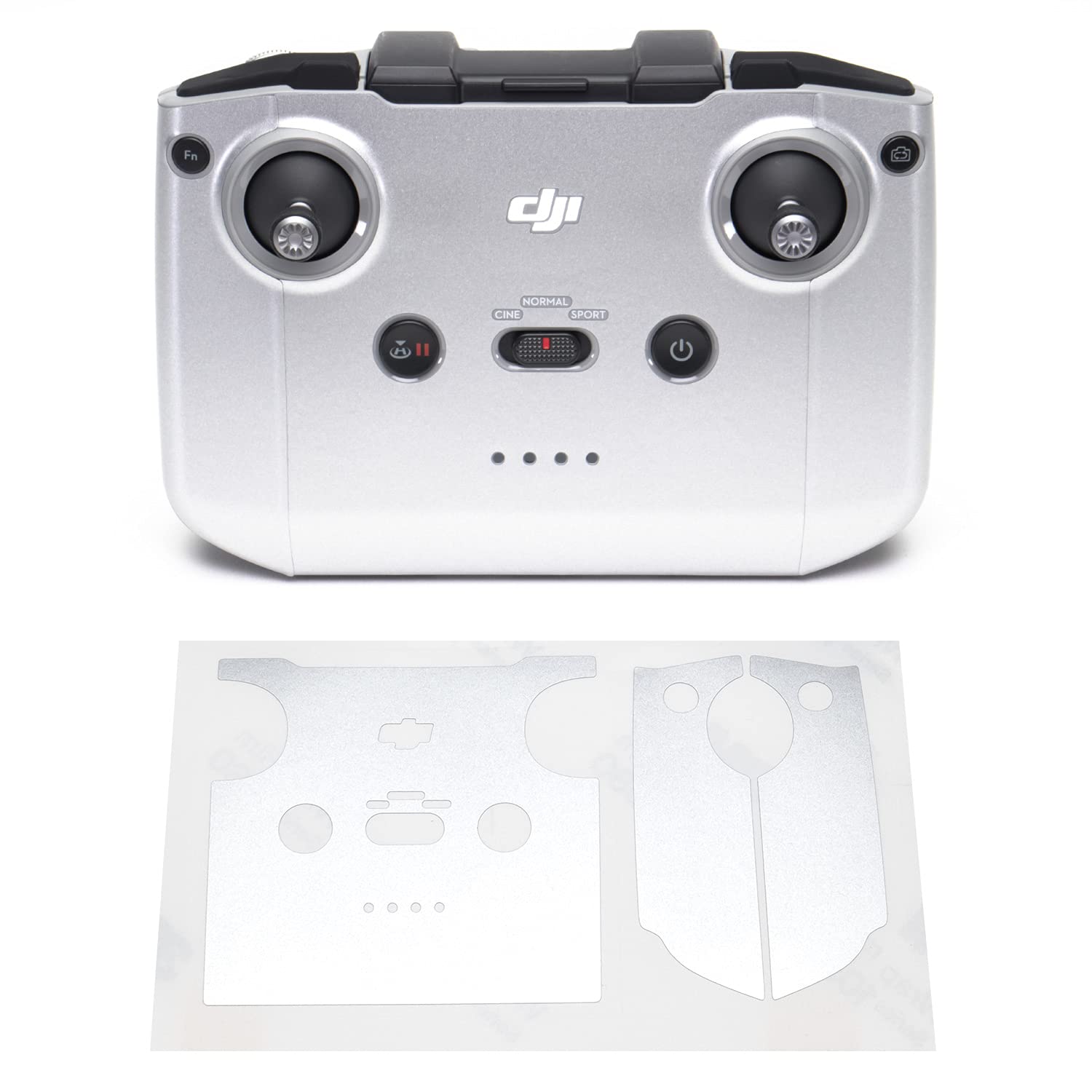 Wrapgrade Skin compatible with DJI Air 2S | Remote Controller (AIRFORCE SILVER)