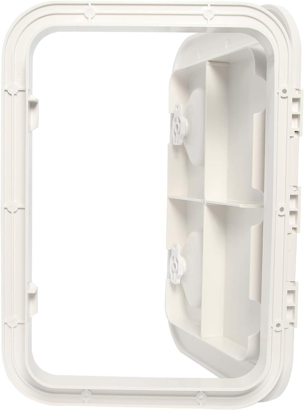 Marine Deck Access Hatch &Lid with Lock, White Hatch,171/4"Length X12