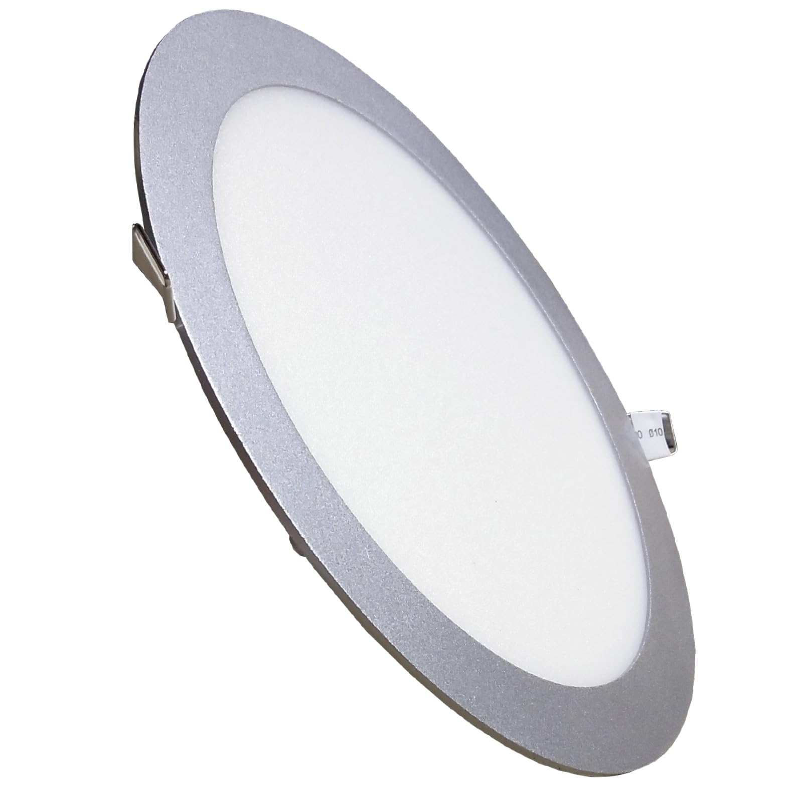Round LED Panel 24W Flat Cut, 280 mm, Silver Frame, Neutral White (4500K), 2200 Lumens, Driver Included