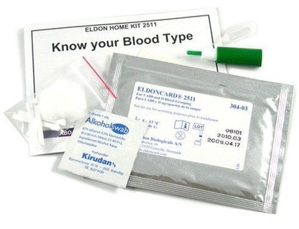 Buy Moondon Eldoncard Blood Type Test Kit Blood Typing Kit w