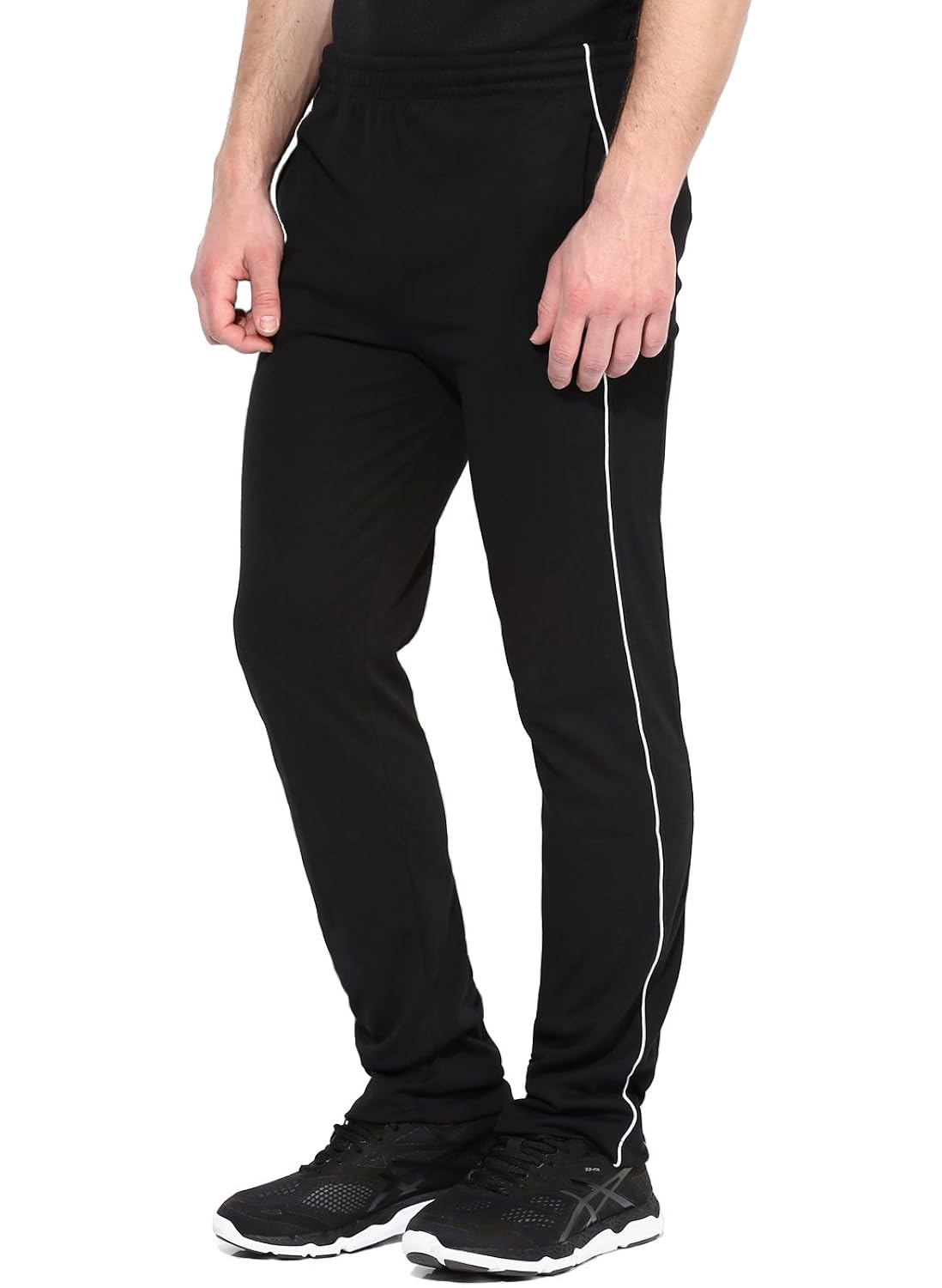 thread swag men&rsquo;s cotton lounge pants - black