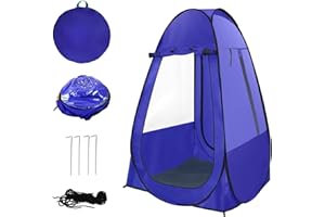 SANHESHUN Pop Up Tent, Clear Outdoor Tents Sports Fishing, Rainproof and Windproof Beach Camping, Lightweight and Sturdy, Easy Set Up, UPF 50+ Portable Folding 39" x 64"