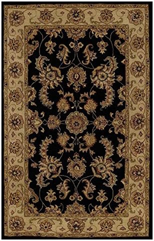 Dalyn Rugs Jewel JW 1787 Black Hand Tufted Rug, 5-Feet by 8-Feet