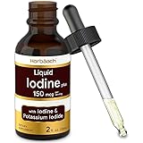Liquid Iodine Solution Drops | 2 fl oz | 150 mcg | Iodine & Potassium Iodine Supplement | Vegetarian, Non-GMO, Gluten Free Ti