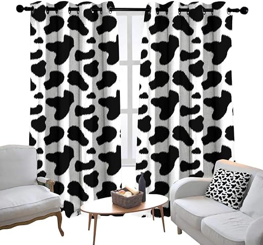 Amazon Com Lewis Coleridge Bathroom Curtains Cow Print Cow Hide