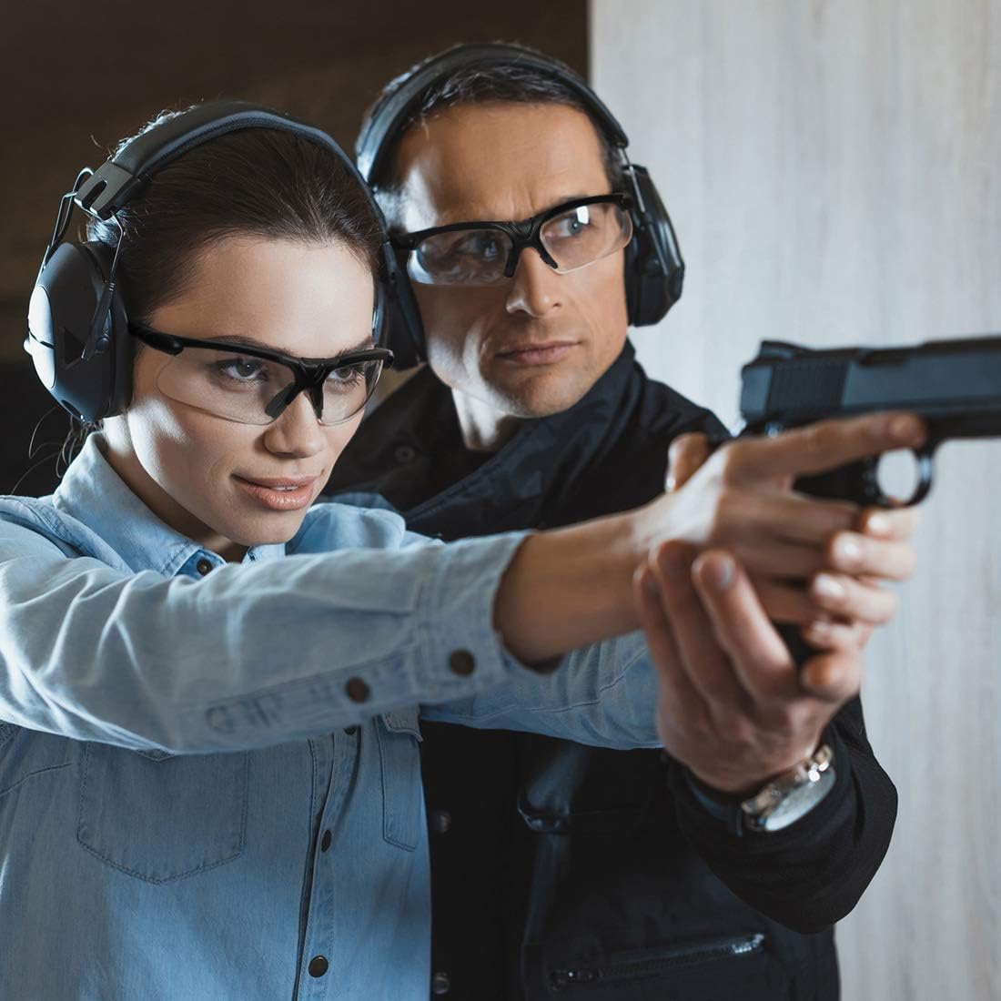 XAegis Shooting Glasses with Case Anti Fog Hunting Safety Glasses for Men Women : Sports & Outdoors