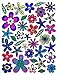 Jazzstick 250 Glitter Flowers and Leaves Scrapbook Sticker for Kids Value Pack 10 Sheet 09A23