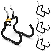 ELEAD 4-Piece Curved Pegboard Hooks, Peg Board Organizer Accessories for Hanging, Fit 1/4" Pegboard, Peg Board Tool Hangers for Garage Kitchen Workbench