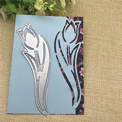 Arts Crafts Tulip Edge Border Metal Cutting Dies Stencils for Card Making Decorative Embossing Suit Paper Cards Stamp DIY - Thumbnail 2