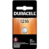 Duracell - 1216 3V Lithium Coin Battery - long lasting battery - 1 count