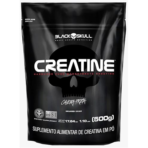 Creatina Monohidratada Black Skull 150g - Sem Sabor - Suplemento para Força, Performance e Hipertrofia Muscular - imagem 9