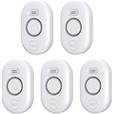 5 Pack Water Leak Detectors for Home, 100dB Water Sensor Alarm for Basement | Flood Leakage Detection Devices for Pipe/Drain/Sink/Faucet Drip Alert,Floor Flooding in Bathroom/Kitchen/Toilet/Laundry Room