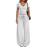 Trendy Queen 2 Piece Lounge Sets for Women Summer Outfits 2026 Fashion Two Piece Loungewear Spring Outfits Clothes