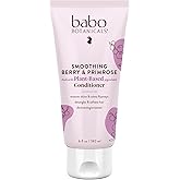 Babo Botanicals Smoothing Conditioner with Evening Primrose Oil, Coconut Oil and Provitamin B5 - For Babies, Kids and Adults with Tangly or Unruly Hair - Vegan