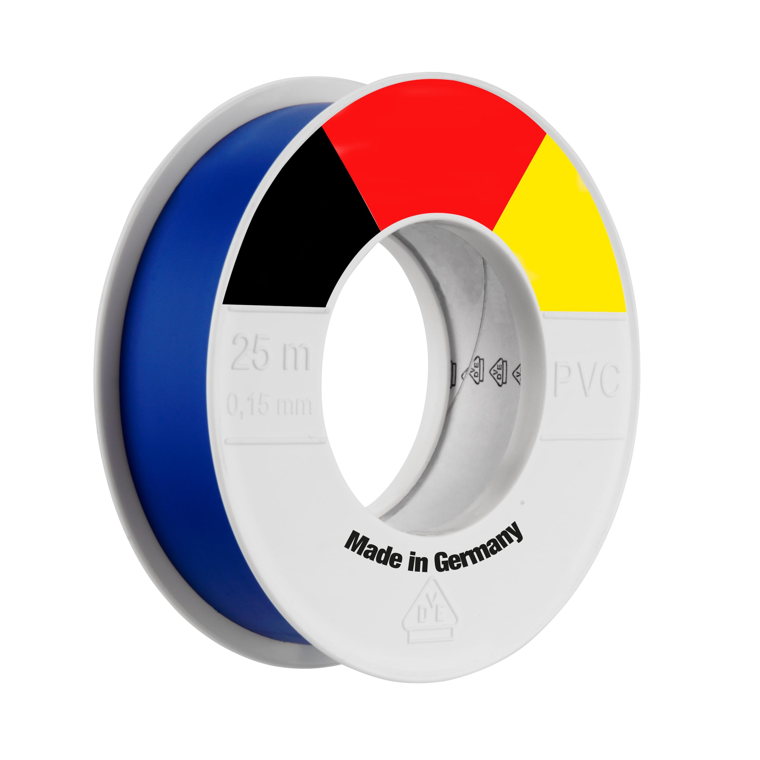 REV Ritter 0518213777 blue ISO tape 0.15 mm x 25 mm x 25m
