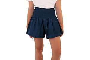blibean Girls Cotton Shorts Summer Casual Pants Size 4-13 Years Old