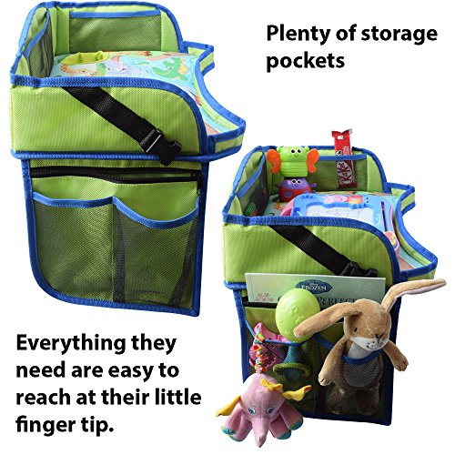 Kids Travel Tray / Kid Car Seat Tray - Large 16" x 12" | Ideal Travel
ActivityTray for Both Short and Long Journey (Car,Train,Plane) -
Universally Fit on Car Seat, Booster Seat,Stroller and Pushchair