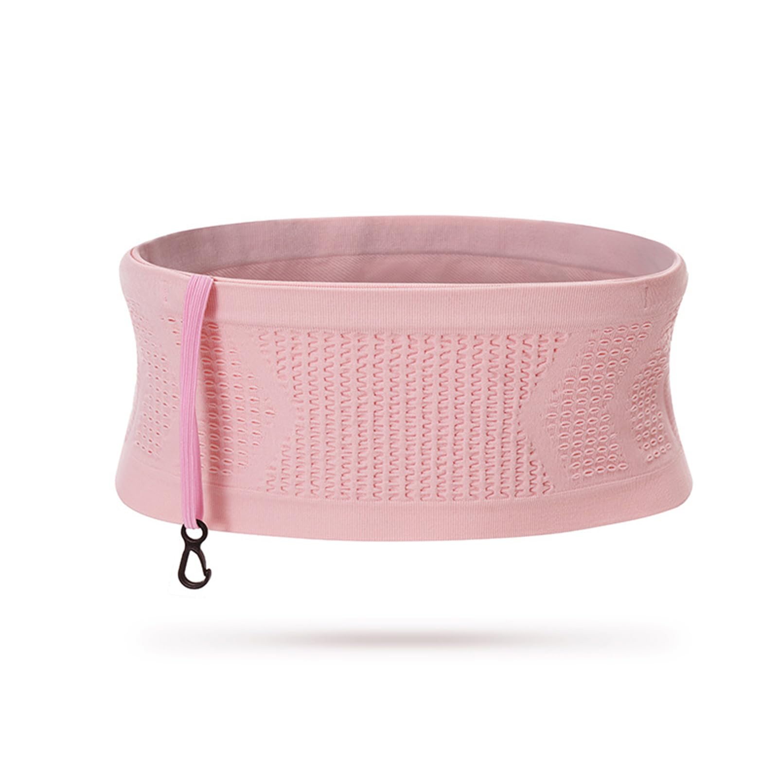 Adorila Slim Running Belt, Running Belt Fanny Pack for Men Women, Travel Running Waist Belt for Money and Passport (Pink, Medium)