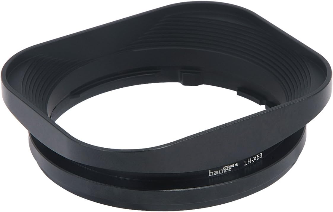 Haoge LH-X53 Bayonet Rectangular Square Metal Lens Hood for Fujifilm Fuji Fujinon XF 35mm F1.4 R / XF35mmF1.4 R