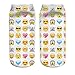 Mani Girls Teens 3d Printed Socks Emoji Heart Pattern Cut Ankle Socks 2 Pair/set