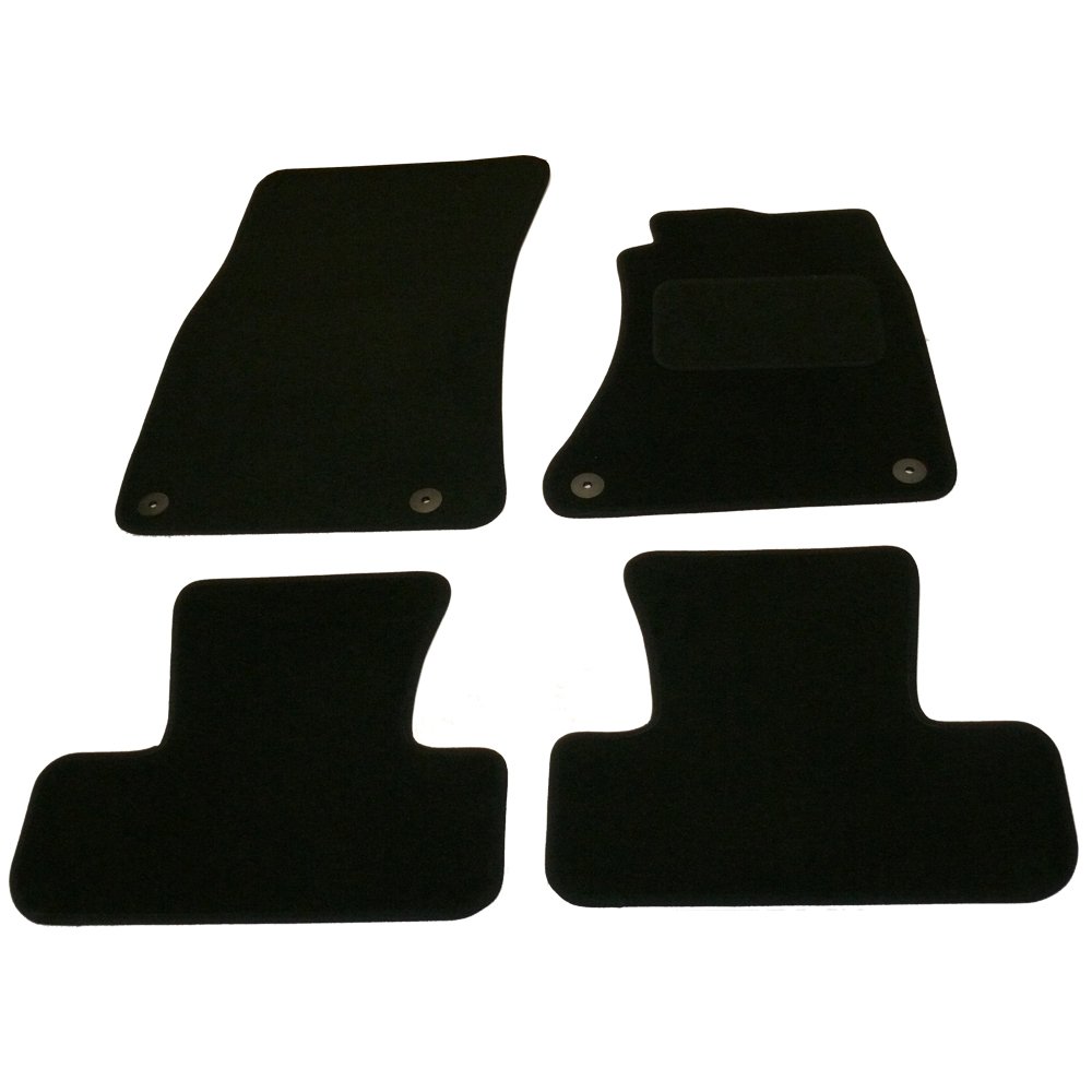Sakura Mat Set Audi Q5 Carpet with Carpet Heelpad 2008 Onwards - Black