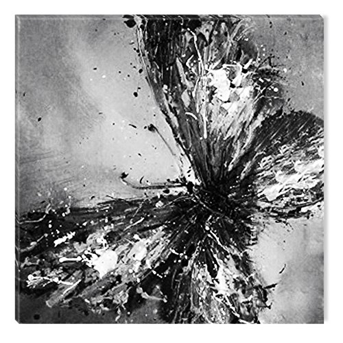 Startonight Canvas Wall Art - Heart and Butterflies - Decoration Artwork Ready to Hang for Living Room Big Picture Home Wall Decor Print Modern and Contemporary Painting 32" x 32"