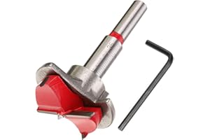 HJ Garden 35mm Forstner Bit Hinge Boring Hole Saw Drill Bit Tungsten Carbide Woodworking Hole Opener Tools