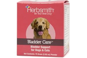 Herbsmith, Bladder Care for Cats and Dogs – Maintains Urinary Health for Dogs and Cats – Dog and Cat Kidney Support – 75g Powder