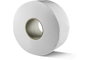 Karat 9" Jumbo Roll Toilet Paper - 2-Ply Industrial Strength Tissue (JS-JRT1000), 1000 ft, 12 Pack