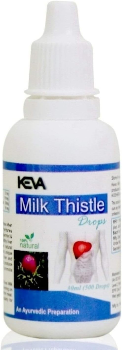 Keva Milk Thistle Drops - Enriched with Most Powerful & Effective Ayurvedic Ingredients (30 ml)