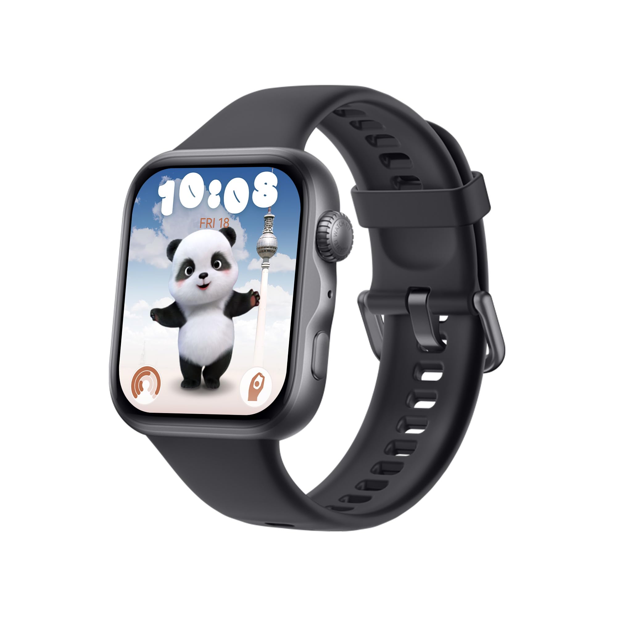 HUAWEI WATCH FIT 5 Smartwatch, GPS, 1,82″ Display, Sportuhr mit Schlaftracker, NFC-Zahlung, Sturzerkennung, Gesundheitsmanagement, Bis zu 10 Tage Akku, 5 ATM, für iOS & Android, 100+ Workouts, Schwarz