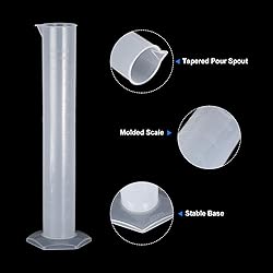 PATIKIL 500ml PP Plastic Graduated Cylinder, 3 Pack