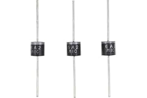 HUABAN 5PCS 6A2 Rectifier Diode 6A 200V R-6 Axial 6 Amp 200 Volt