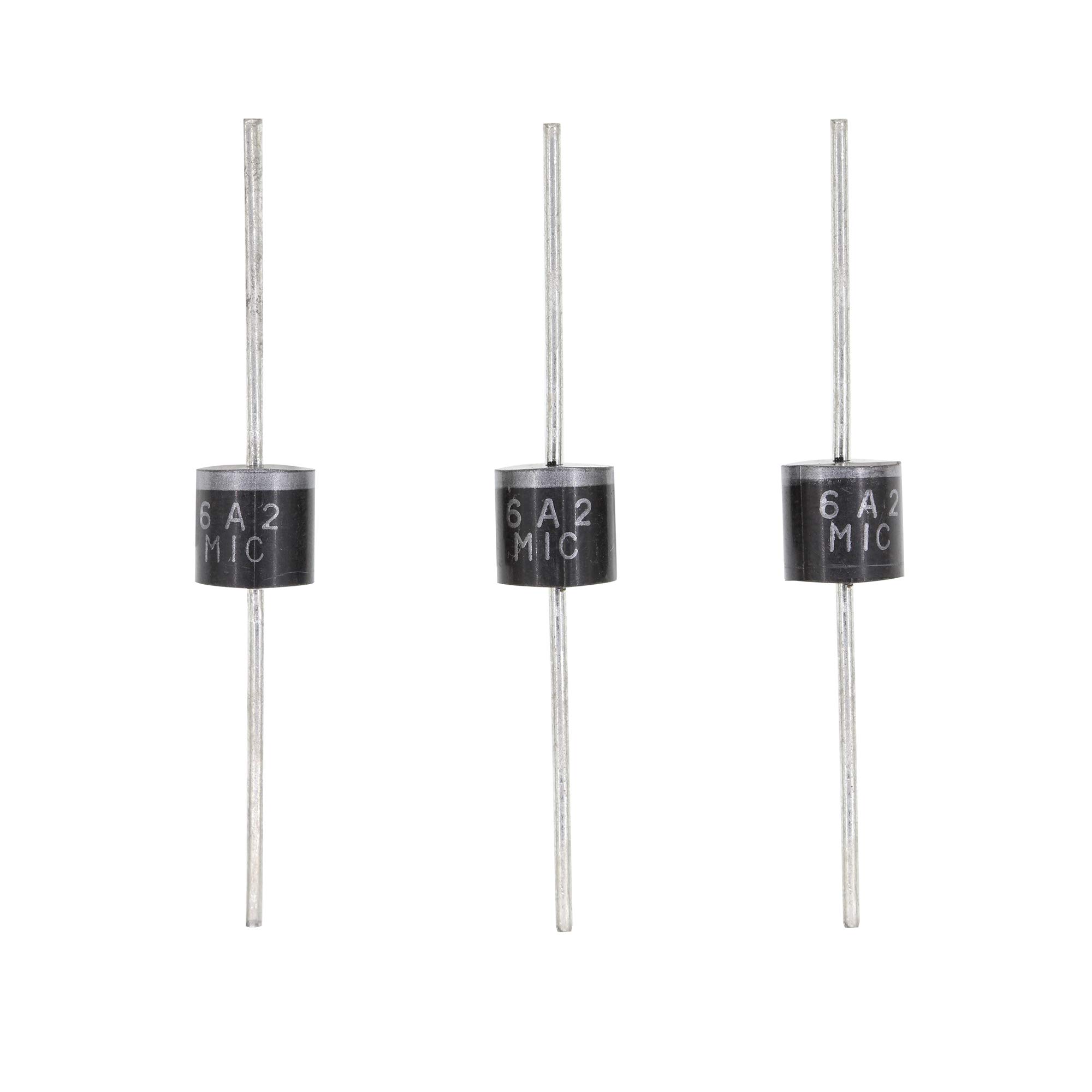 HUABAN 5PCS 6A2 Rectifier Diode 6A 200V R-6 Axial 6 Amp 200 Volt