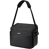 MOSISO Camera Bag, Photography Shoulder Messenger Bag for DSLR/SLR/Mirrorless Cameras, Waterproof Crossbody Camera Case with Front Pocket&Hollow Middle Compartment for Canon/Nikon/Sony, Black