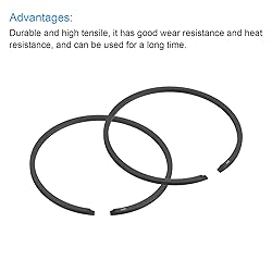 uxcell Piston Ring Set, 2Pcs 46mm x 1.5mm Standard