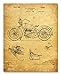 The Print Archives Harley Davidson Patent Art Prints - Set of Six Photos (Parchment - Matte, 8 X 10)