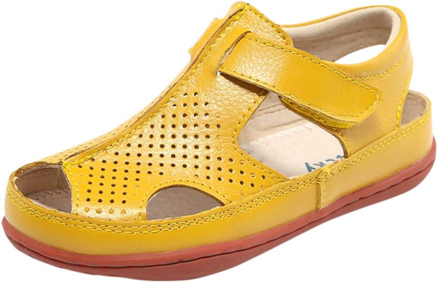 Tortor 1Bacha Kid Boys Girls Leather Closed Toe Wide Sandals (Toddler/Little Kid/Big Kid)