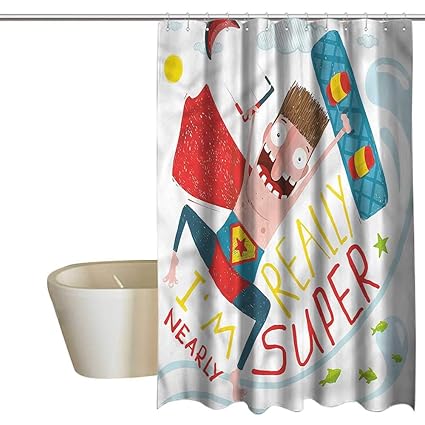 Amazon Com Denruny Shower Curtains Cats Quirky Im Nearly Super