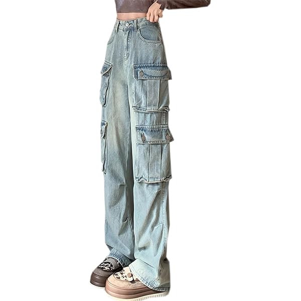 Soojun Women's Elastic Waist Jeans - Stretch Pull-On Denim Pants, Comfort Fit, No Zipper Or Buttons