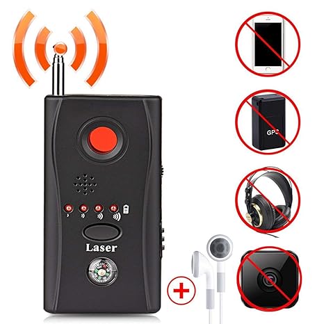 Rf detektor Antispionage-Kamera-Wanze, EEIEER-drahtloser Wanzen-Detektor Versteckte Kamera-Linsen-Detektor-Funkwellen-Signal-
