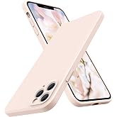 SURPHY Design for iPhone 11 Pro Case with Camera Protection, Straight Edges Liquid Silicone Phone Case for iPhone 11 Pro 5.8 inches, Light Pink