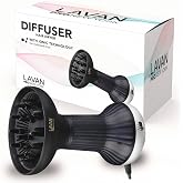Diffuser Hair Dryer for Curly Hair &ndash; Ionic Technology Hair Dryer with Adjustable Heat &amp; Speed Settings for Frizz-Free, Defined Curls, Lightweight Hair Dryer, Wavy And Curly Hair (SILVER)