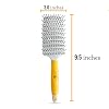 GK Hair Vent Brush – Gebogene Belüftete Bürste 2,5 Zoll Zum Föhnen, Mit Pin-Borsten & Rutschfestem Griff
