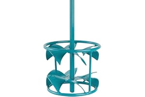 COLLOMIX Leveling Compound Mixing Paddle - DLX Series 4.7" Mixer Drill Bit with Liquid Materials and Thin Bed Mortar & HEXAFIX Connection - DLX120HF