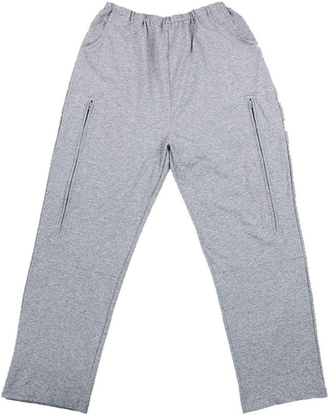 BIHIKI Incontinence Care Trousers Catheter Underwear for Elderly,Urinate Drainage Bag Pants Abdominal Surgeries Patient,Ostomy Drainage Bag Care Clothes (Men, L): Health & Personal Care