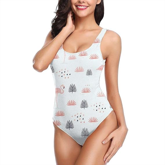 Amazon Co Jp フラミンゴと熱帯雨林 ワンピース 水着 レディース ビキニ おしゃれ セクシー スリムフィット 人気 競泳水着 服 ファッション小物